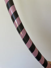 Load image into Gallery viewer, pink and black striped hula hoop for adults
