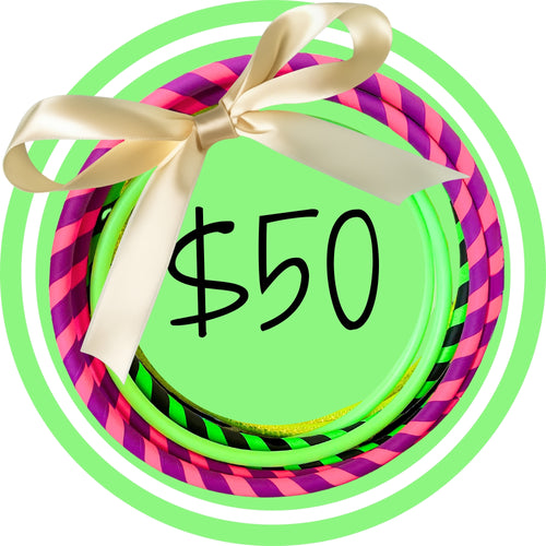 gift card for hula hoops $50