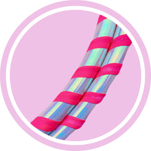 Load image into Gallery viewer, shiny pink hula hoop for fun and fitness
