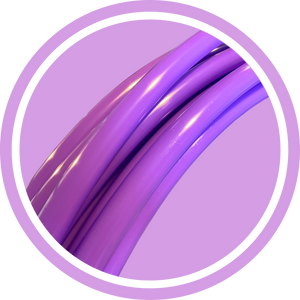 Purple Power UV Reactive Polypro Hula Hoop