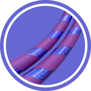 round purple hoop icon