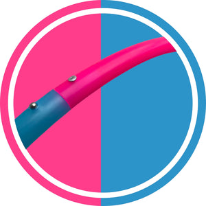 26" Half & Half Pink & Blue Hula Hoop [SALE]