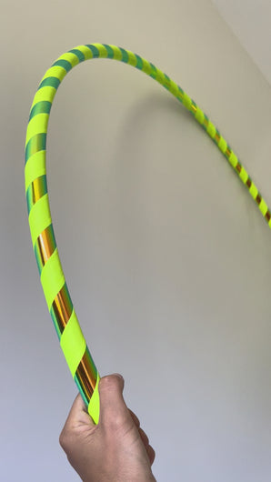 neon yellow beginner hula hoop on sale