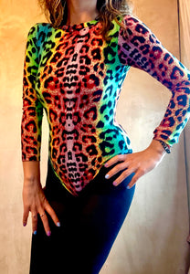 Psychadelic Leopard Bodysuit