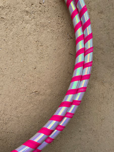 reflective tape pink hula hoop for sale
